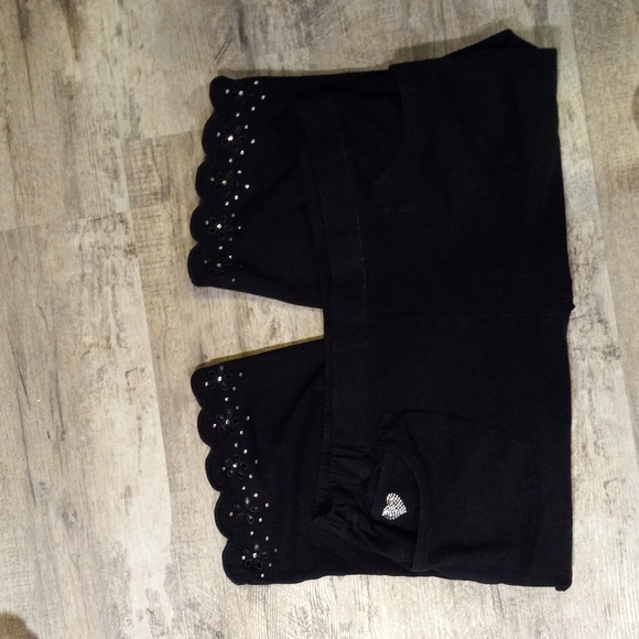 Bling eilet scalloped edge petal pushers 2x - Picture 2 of 4